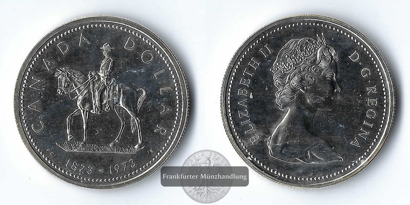  Kanada  1 Dollar  1973   Mountie   FM-Frankfurt   Feinsilber: 11,66g   