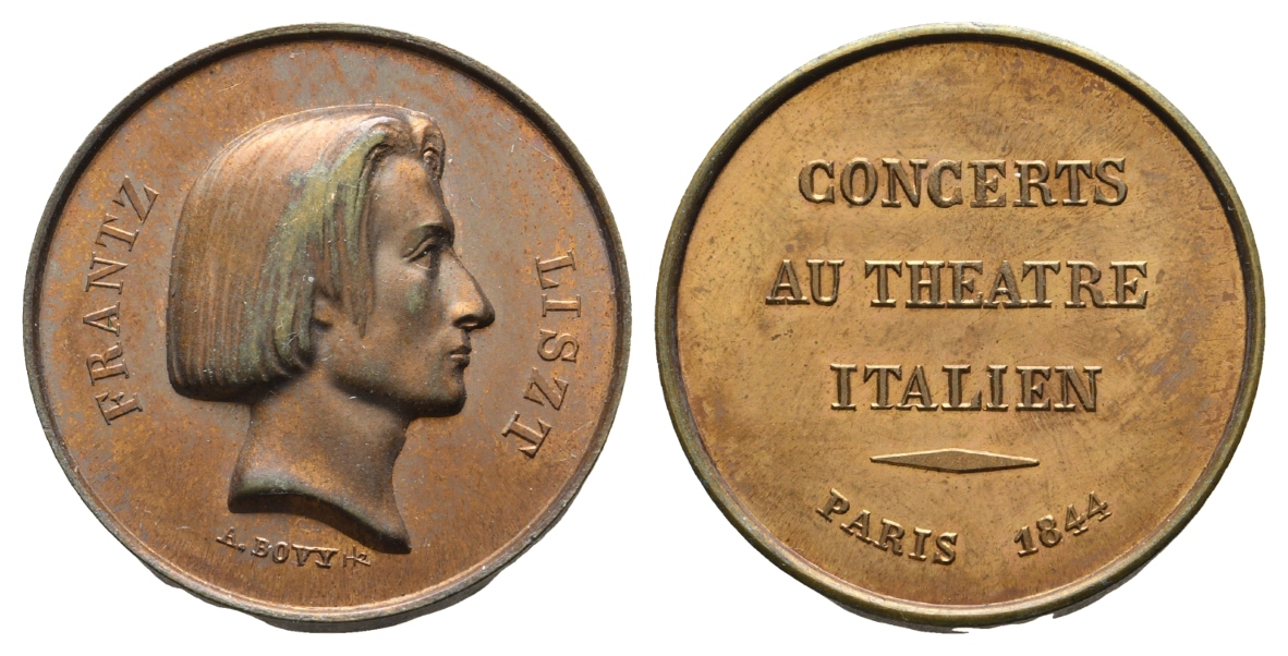 Paris, Medaille 1844; moderne Nachbildung; Kupfer, 18,4 g, Ø 30 mm   