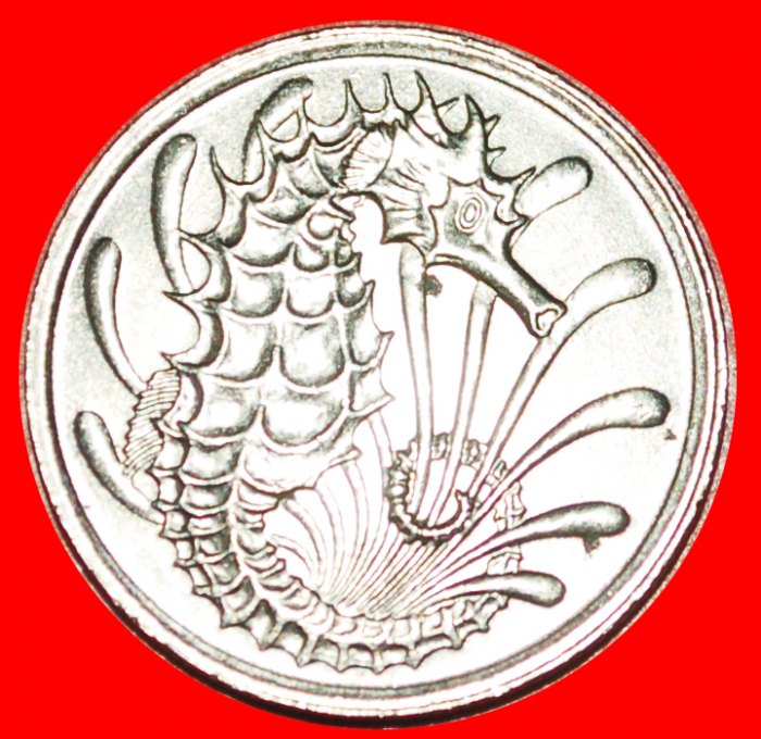 · SEEPFERDCHEN (1967-1985): SINGAPUR ★ 10 CENTS 1976! OHNE VORBEHALT!