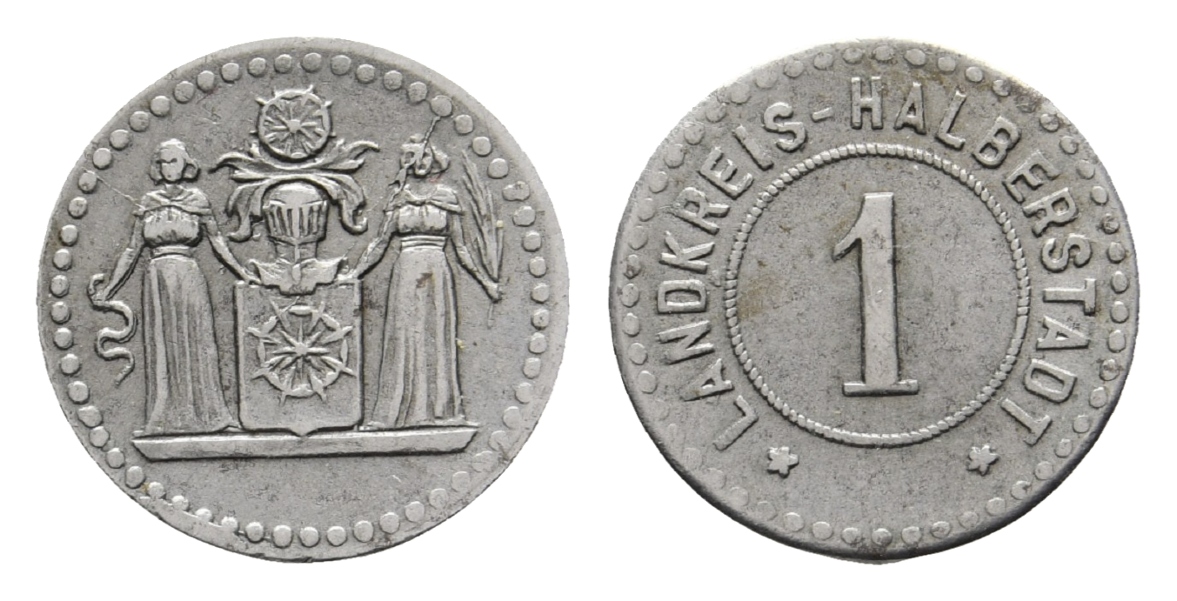  Halberstadt, Notgeld, 1 Pfennig o.J.   
