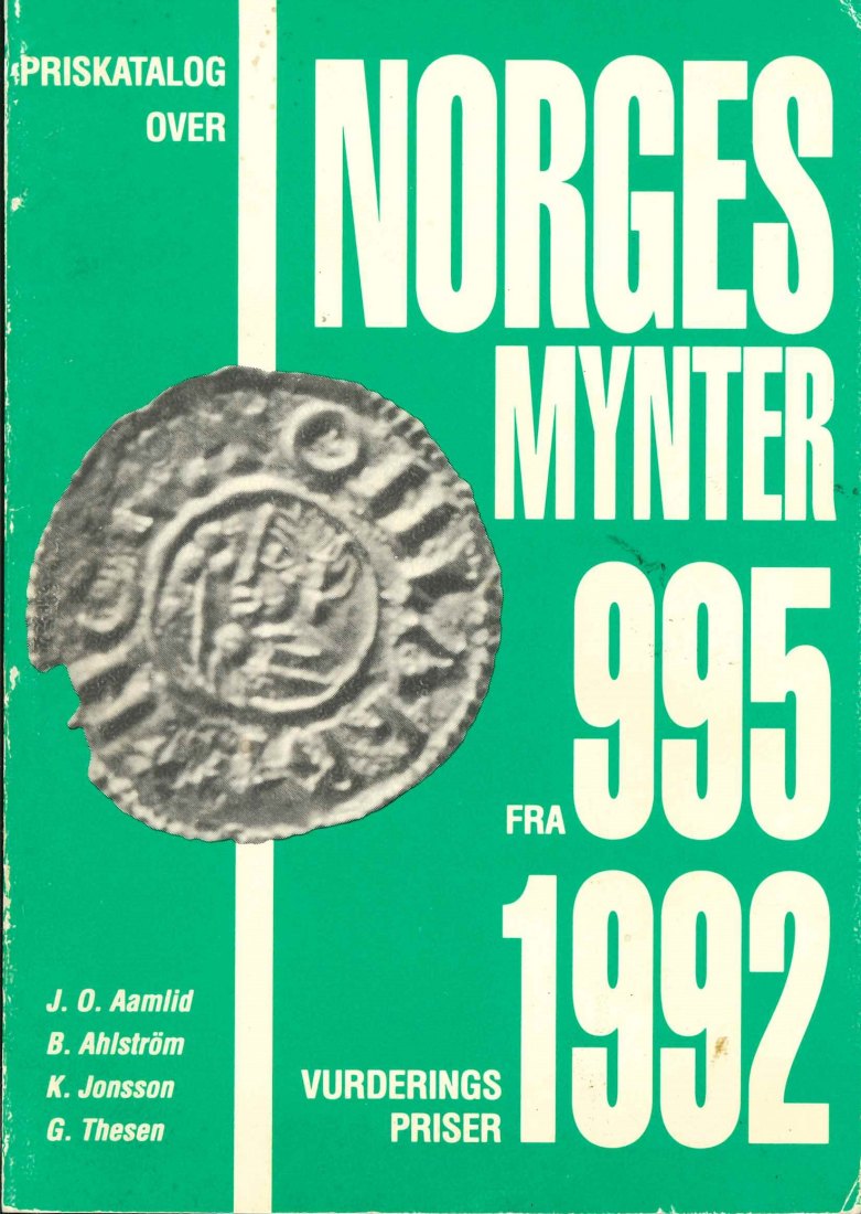  Priskatalog over Norges Miynter fra 995-1992, 208 Seiten, zahlreiche Abbildungen, broschiert   