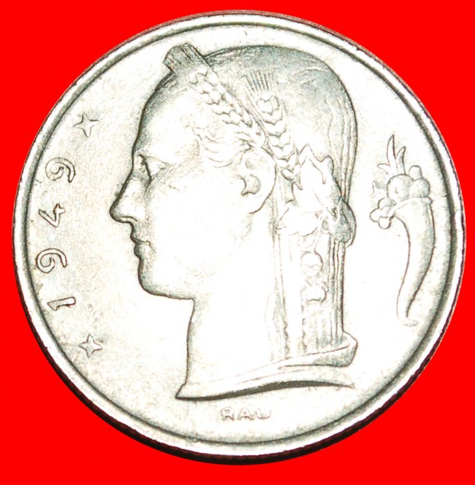  · DUTCH LEGEND: BELGIUM ★ 5 FRANCS 1949! LOW START ★ NO RESERVE!   