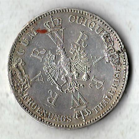  Krönungsthaler Preussen 1861  Goldankauf Koblenz Frank Maurer C983   