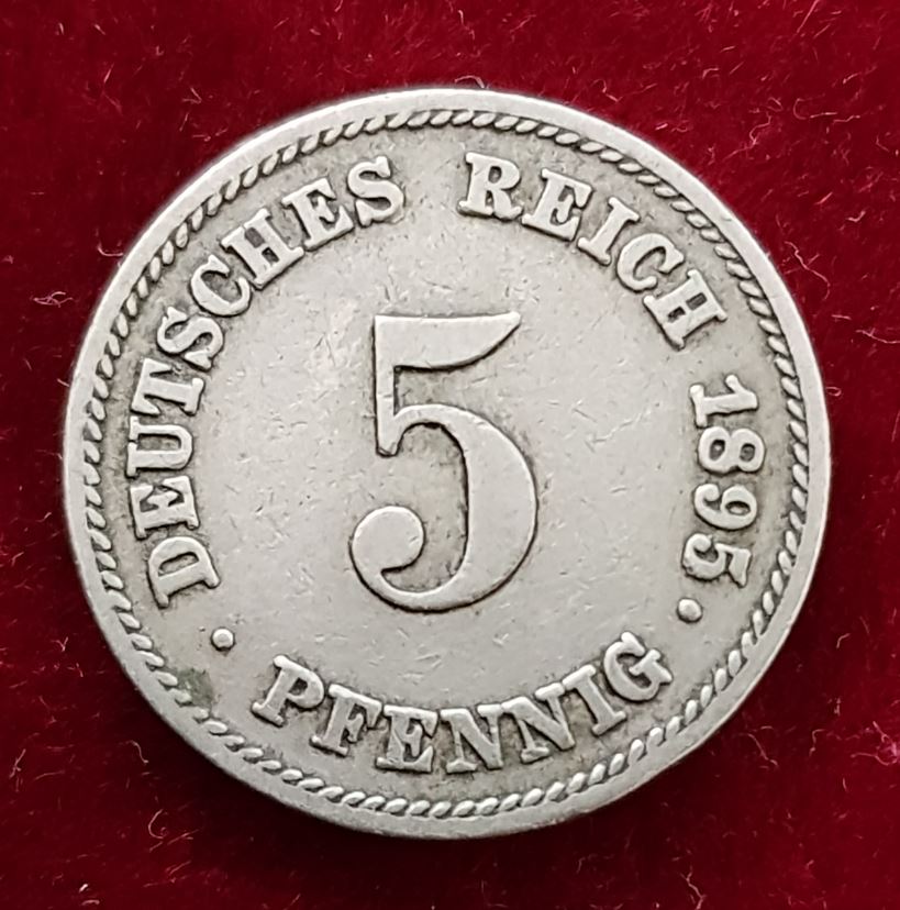  8460(01) 5 Pfennig (Deutschland) 1895/E in ss- .................................... von Berlin_coins   