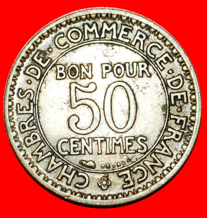  · NACKTER GOTT (1920-1929): FRANKREICH ★ 50 CENTIMES 1927! OHNE VORBEHALT!   