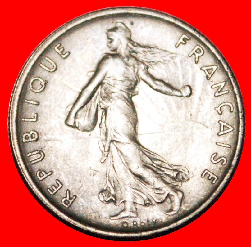  · SÄERIN (1964-2001): FRANKREICH ★ 1/2 FRANC 1966! OHNE VORBEHALT!   