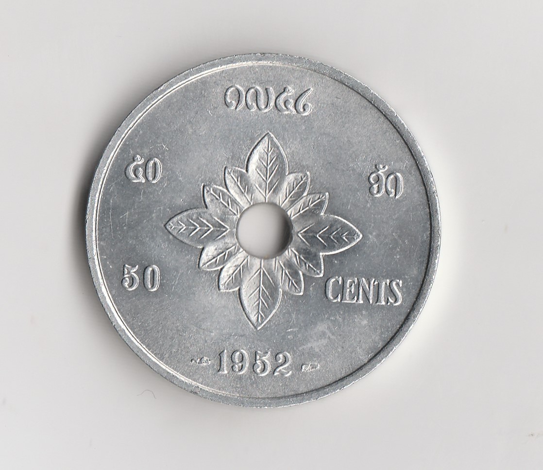  50 cent Laos 1952 (M142)   