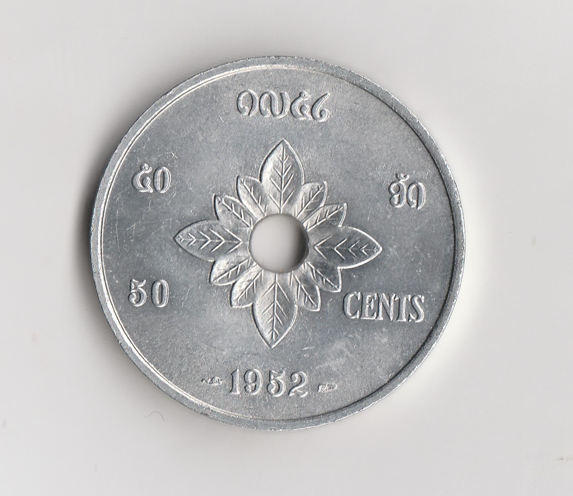 50 cent Laos 1952 (M142)