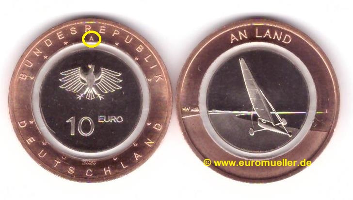 Deutschland 10 Euro Gedenkmünze 2020...A...Luft...An Land   