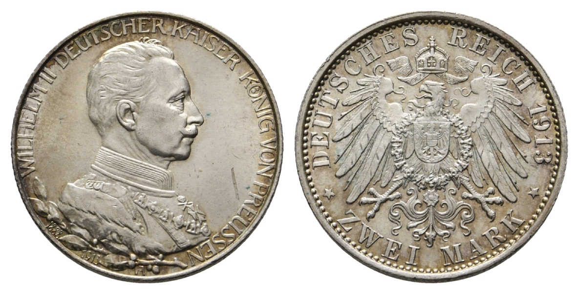  Preussen; Zwei Mark 1913 A   