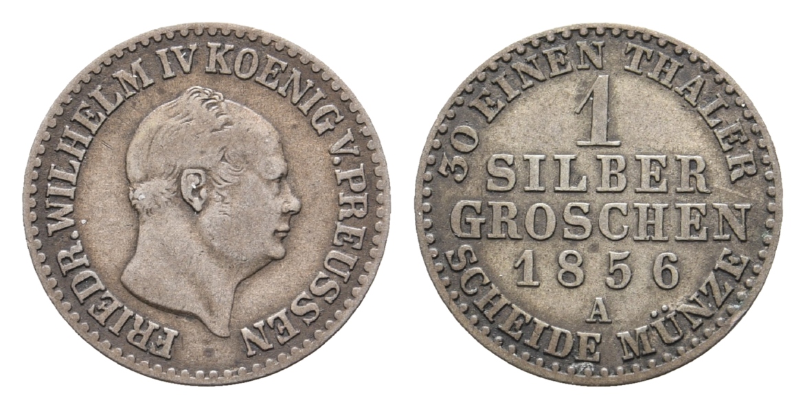  Preussen; 1 Silbergroschen 1856 A   