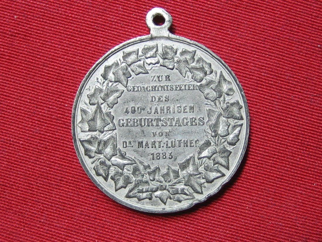  Medaille 400. Geburtstag Martin Luther 1883   