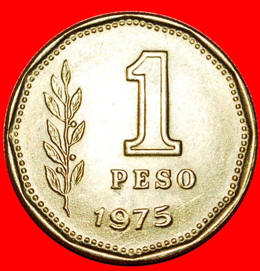  · CHILE: ARGENTINIEN ★ 1 PESO 1975! uSTG STEMPELGLANZ! OHNE VORBEHALT!   