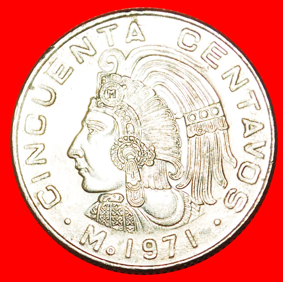  · INDIAN HEAD: MEXICO ★ 50 CENTAVOS 1971! LOW START ★ NO RESERVE!   