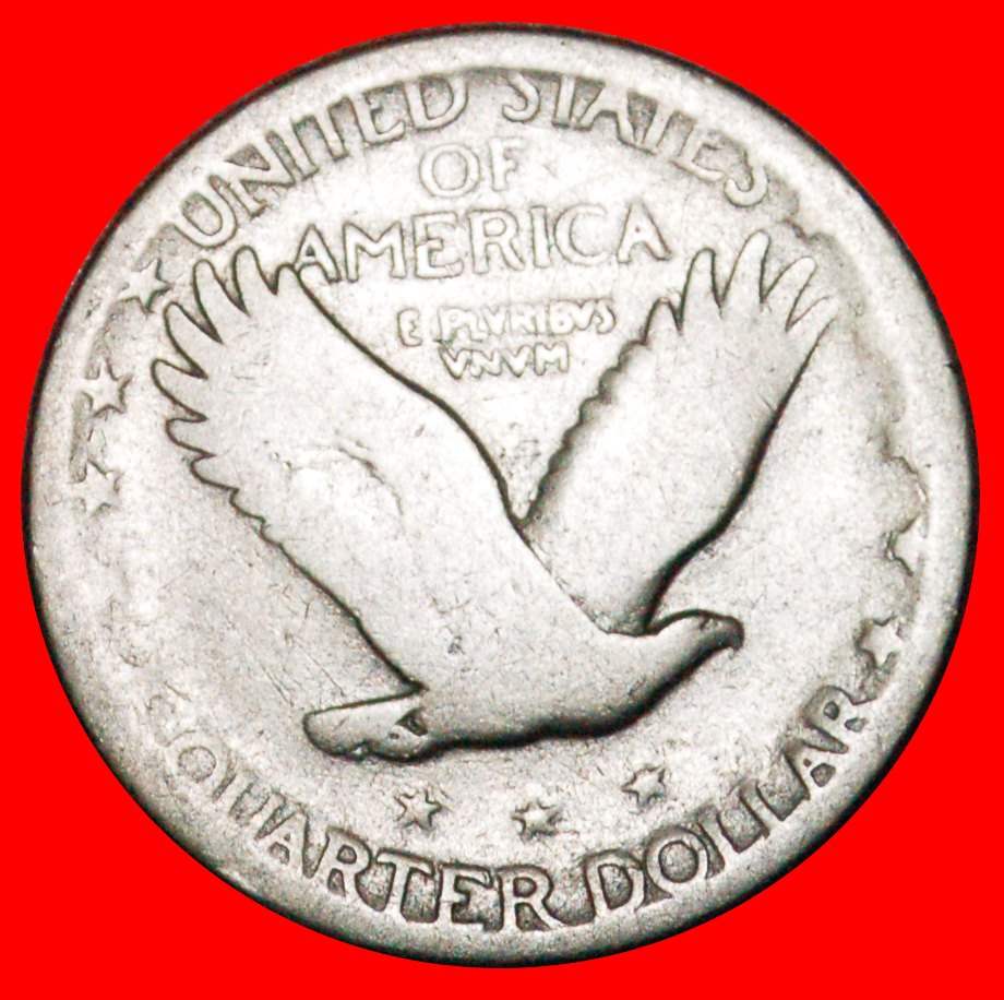  · SOLID SILVER (1917-1924): USA ★1/4 DOLLAR TYPE STANDING LIBERTY WITH EAGLE★LOW START ★ NO RESERVE!   