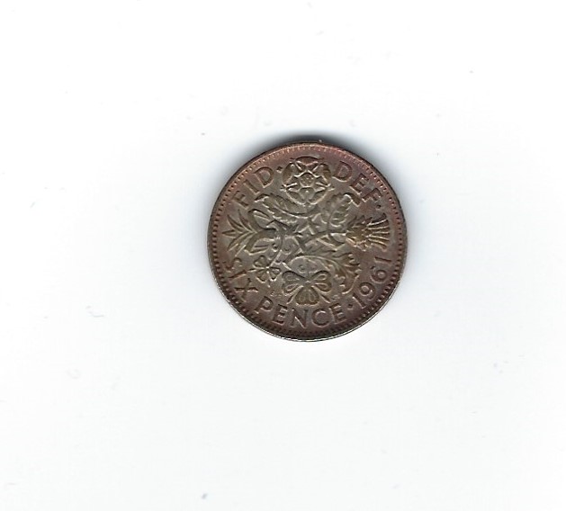  Großbritannien 6 Pence 1961   