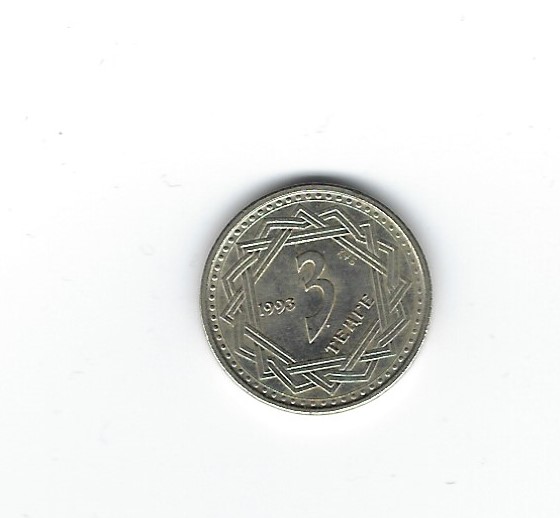  Kasachstan 3 Tenge 1993   