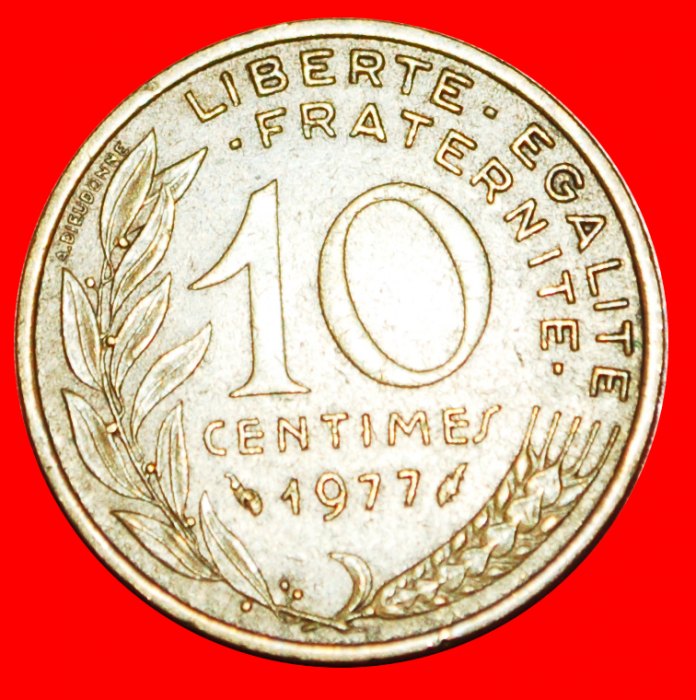  · DELFIN (1962-2001): FRANKREICH ★ 10 CENTIMES 1977! OHNE VORBEHALT   