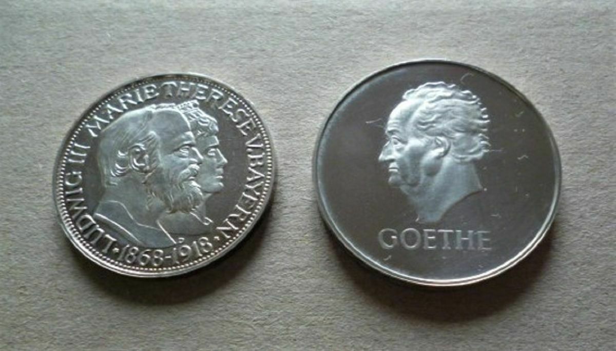 5 MARK MÜNZE GOETHE 1932/1996 NP FEINSILBER 999/1000 PP