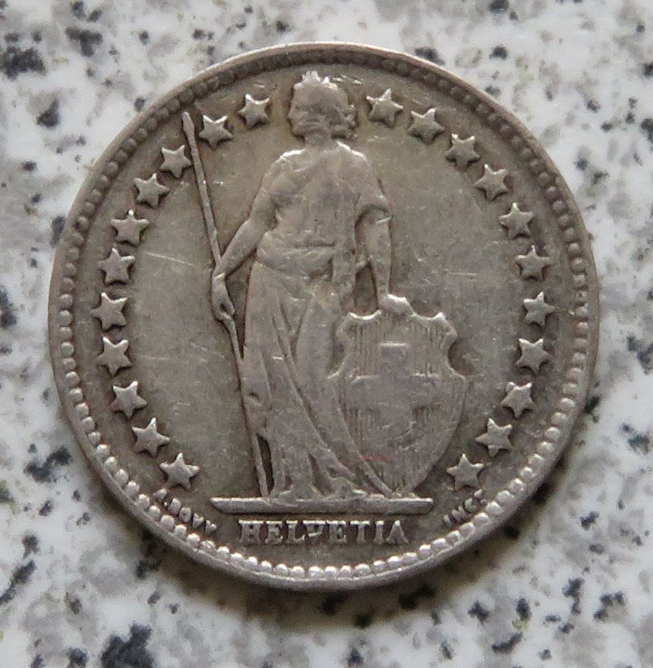  Schweiz 1/2 Franken 1941, relativ selten   