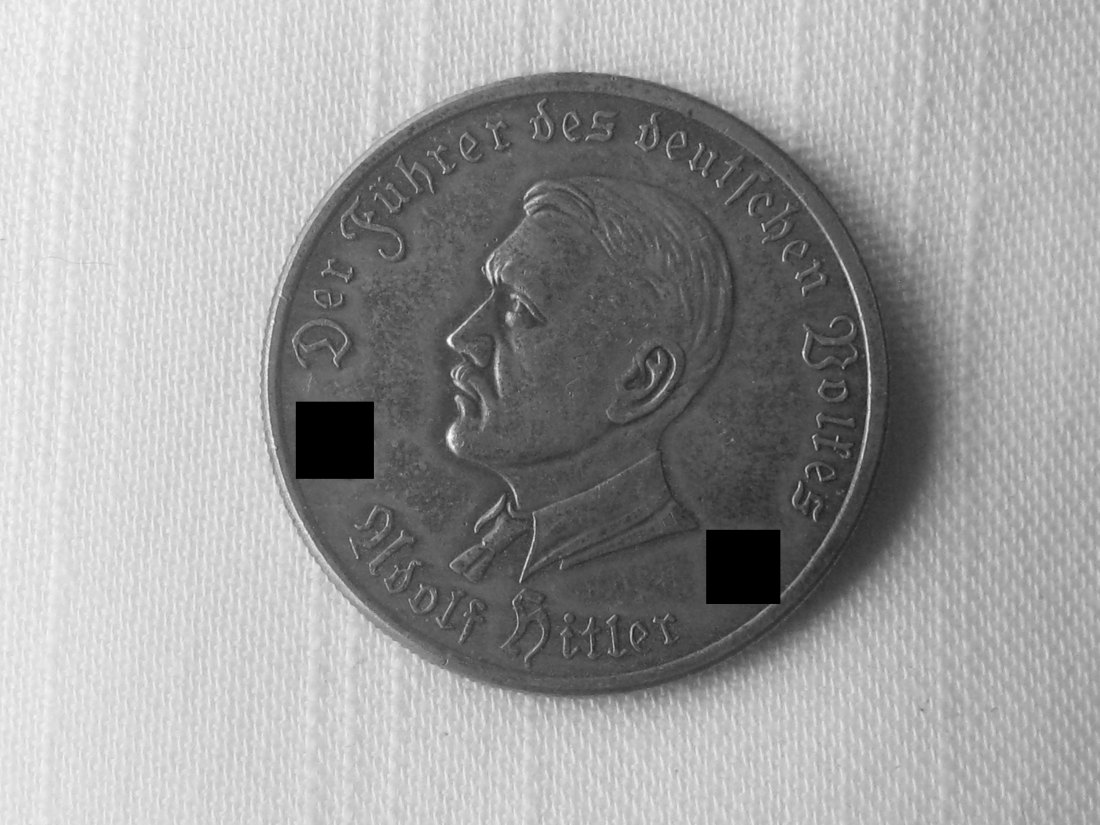 Versilberte Bronzemedaille Rv.: Deutsches Reich 10 Reichsmark 1943 Messerschmitt
