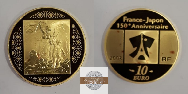 Frankreich 10 Euro MM-Frankreich Feingold: 7,77g La Liberté 2008 
