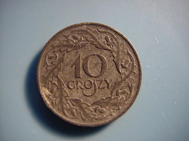 Generalgouvernement Warschau 10Groszy 1923