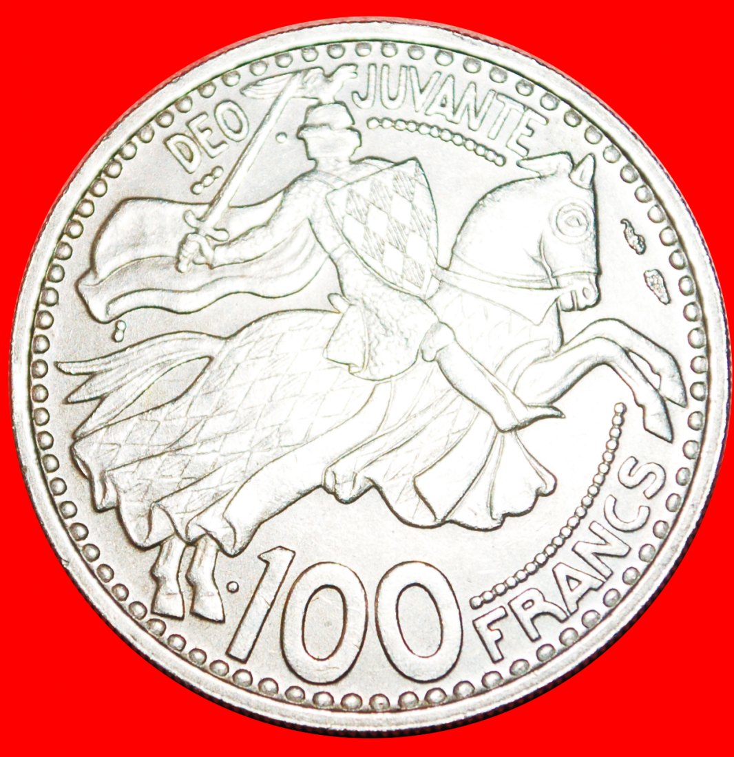 • FRANKREICH: MONACO ★ 100 FRANCS 1950 RITTER! OHNE VORBEHALT!   