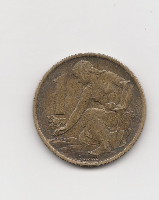 1 Krone Tschechoslowakei 1964 (M163)