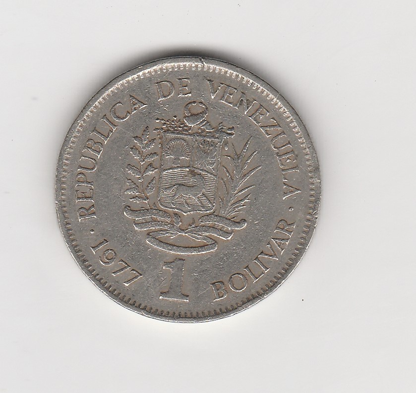  1 Bolivar Venezuela 1977 (M178)   