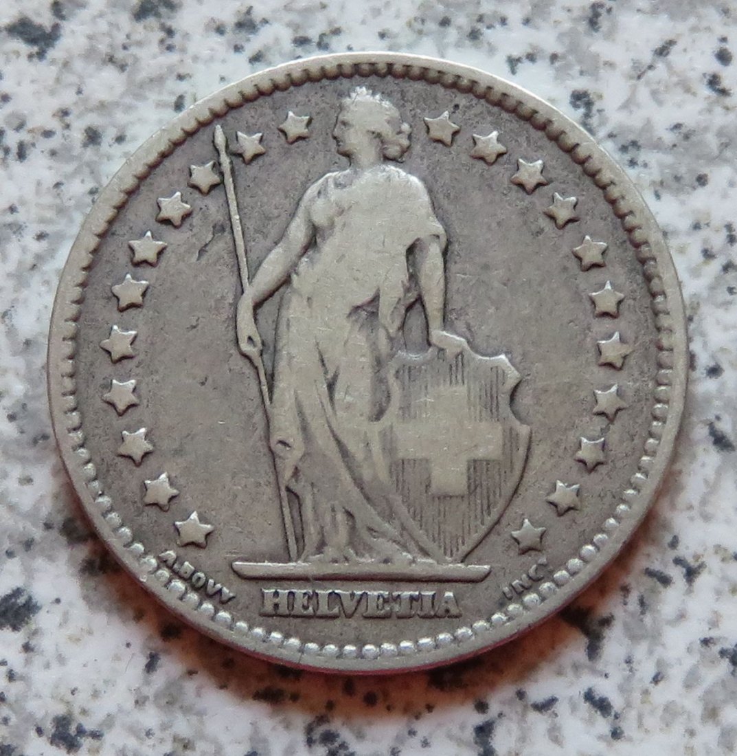  Schweiz 1 Franken 1876 B   