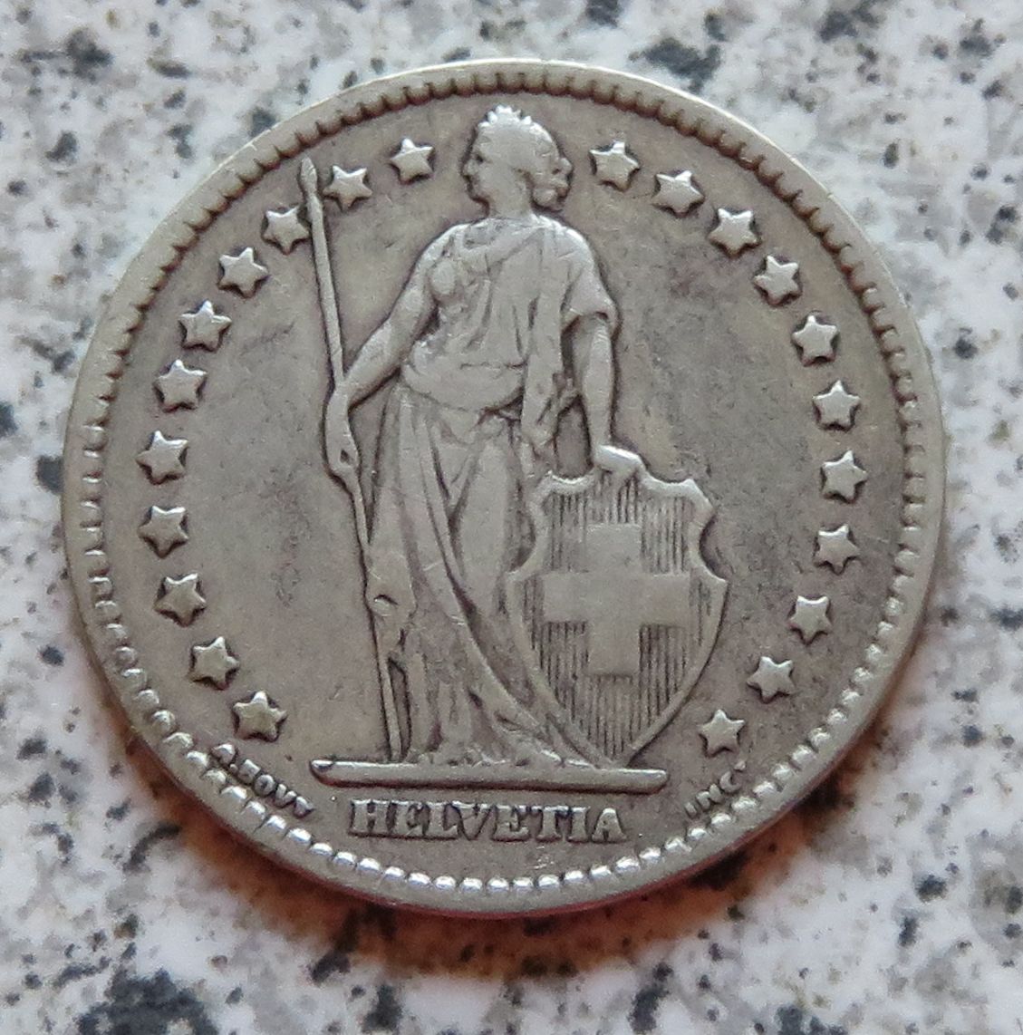  Schweiz 1 Franken 1877 B   