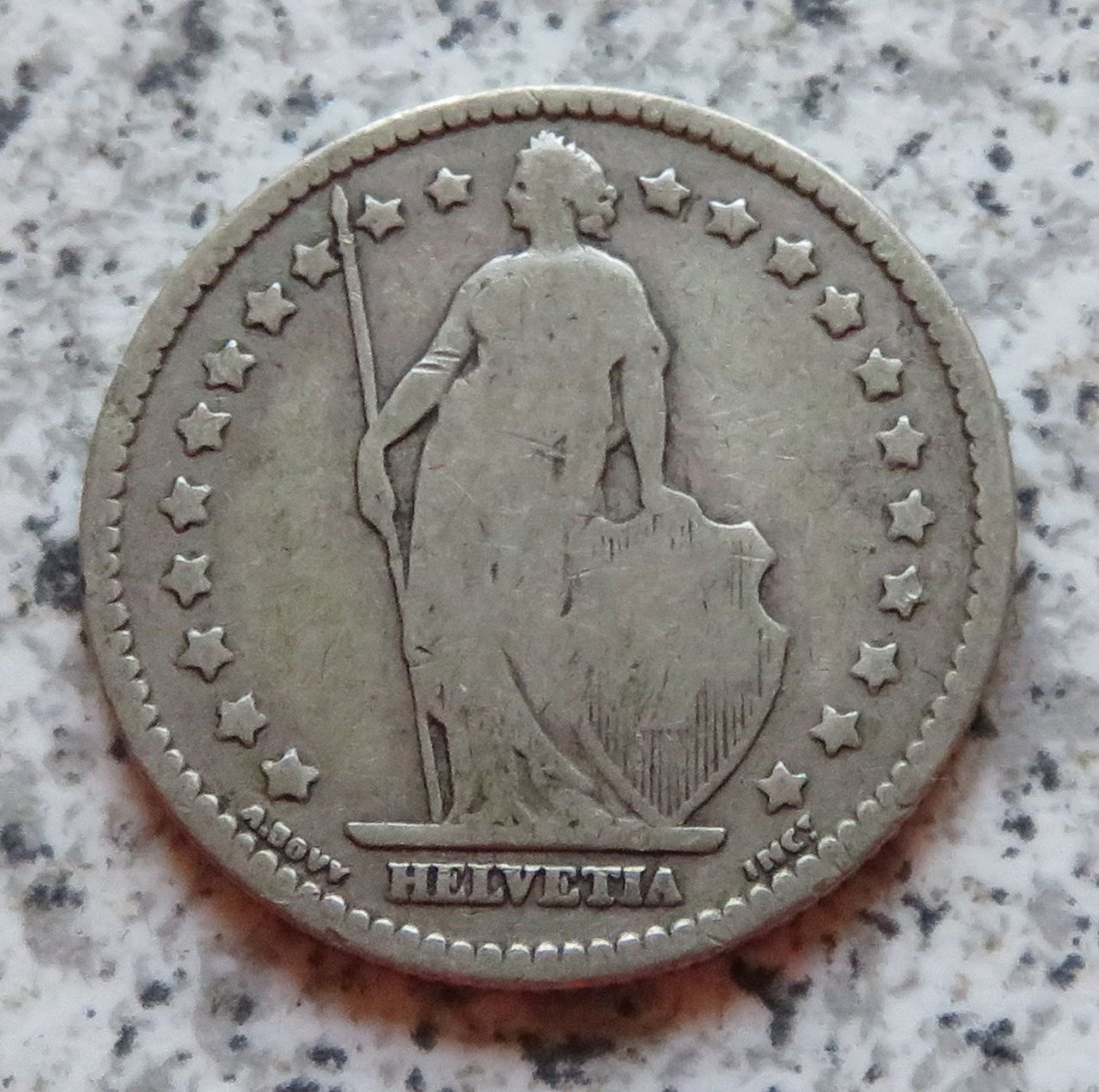  Schweiz 1 Franken 1886 B   