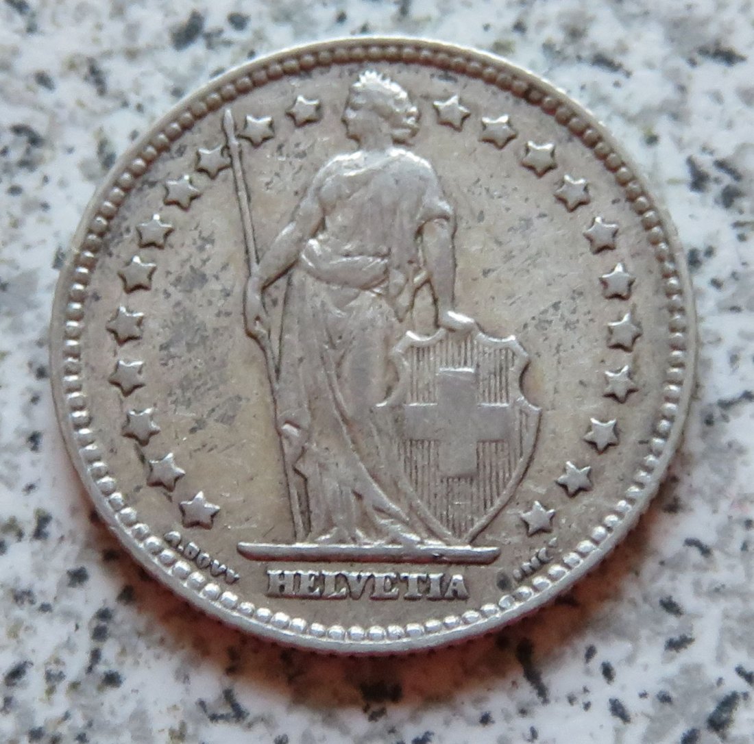  Schweiz 1 Franken 1905 B, besser   
