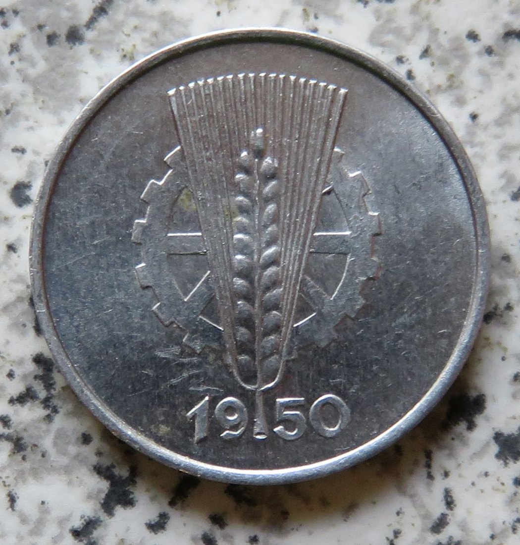  DDR 1 Pfennig 1950 A, Erhaltung   