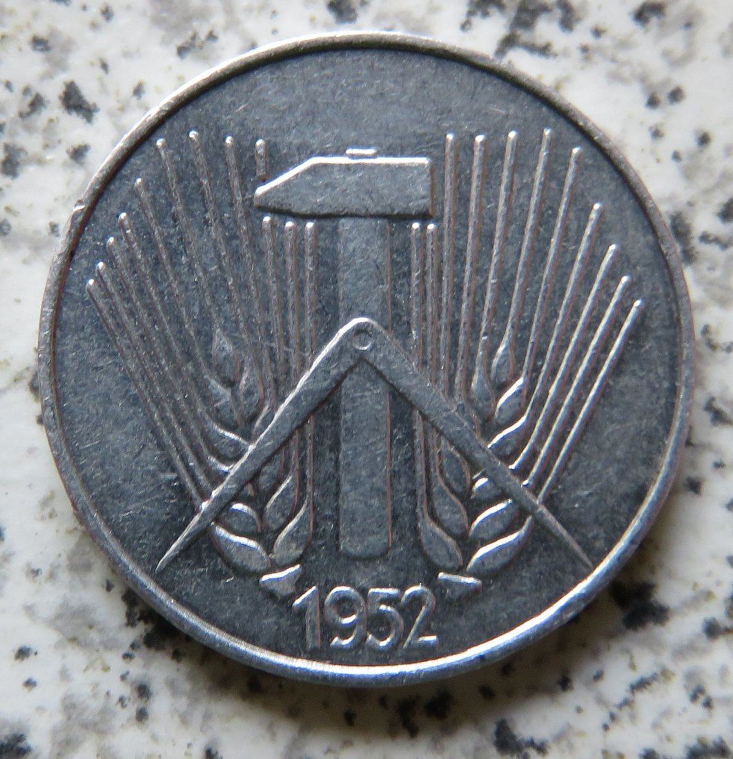  DDR 1 Pfennig 1952 E, besser   