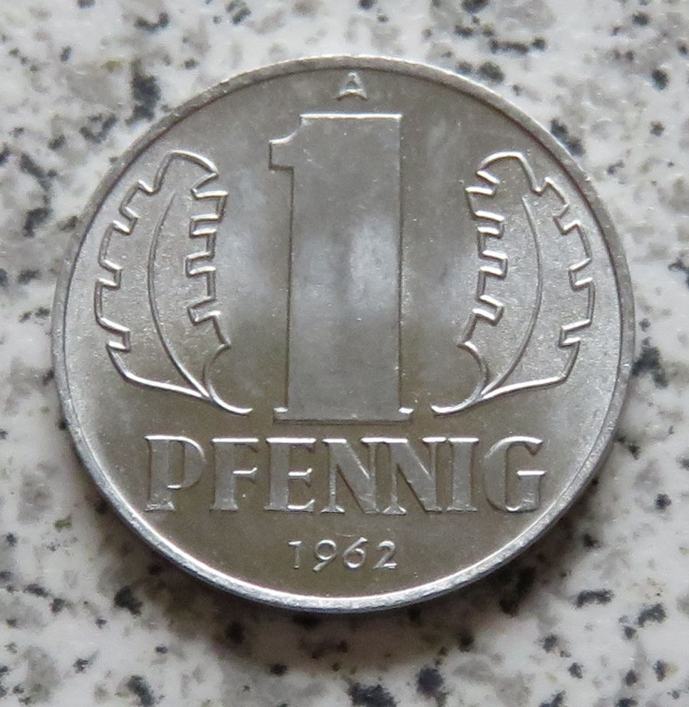  DDR 1 Pfennig 1962 A, bfr.   