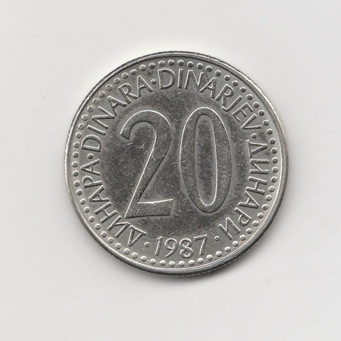 20 Dinara Jugoslawien 1987 (M197)