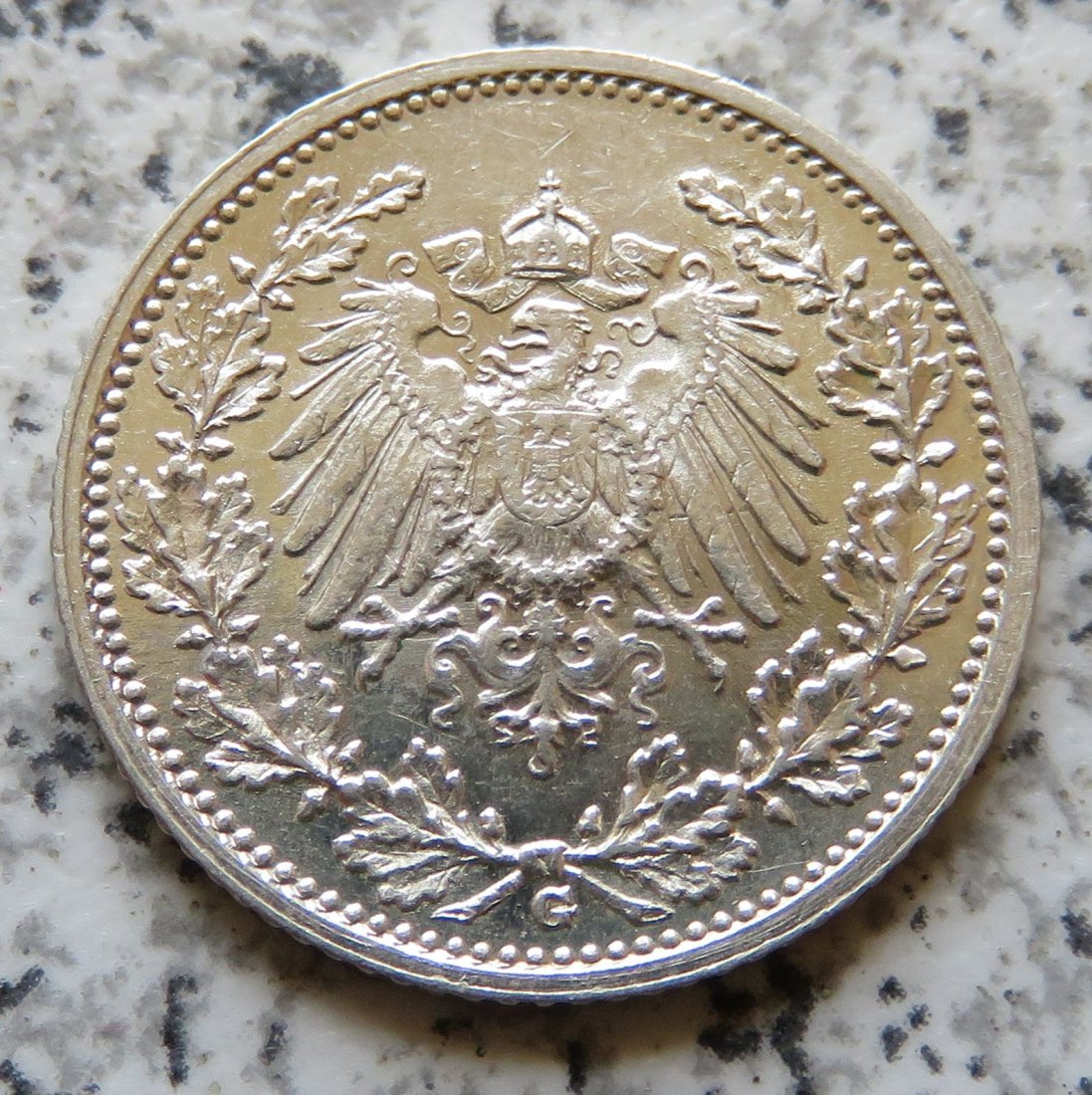  Kaiserreich 1/2 Mark 1913 G, Erhaltung   