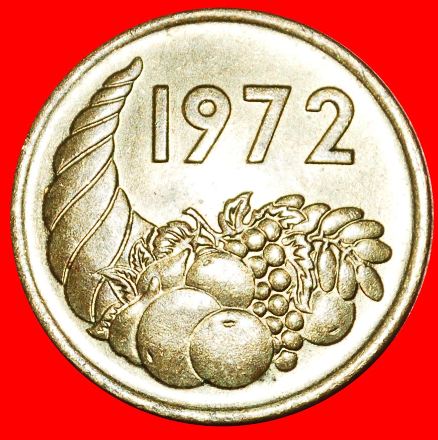 • CZECHOSLOVAKIA: ALGERIA ★ 20 CENTIMES FAO 1972 MINT LUSTER! LOW START ★ NO RESERVE!