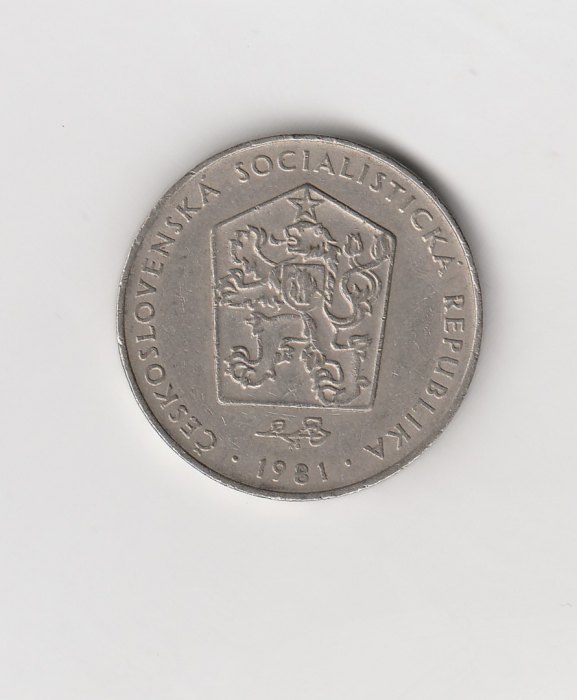  2 Kronen  Tschechoslowakei 1981 (M208)   