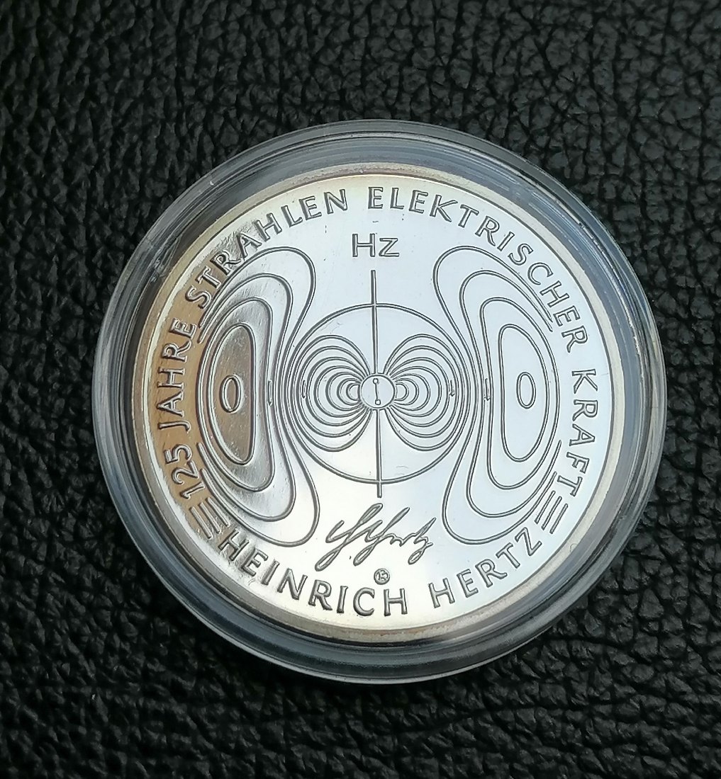  10 Euro Münze 2013 Heinrich Hertz / polierte Platt PP   