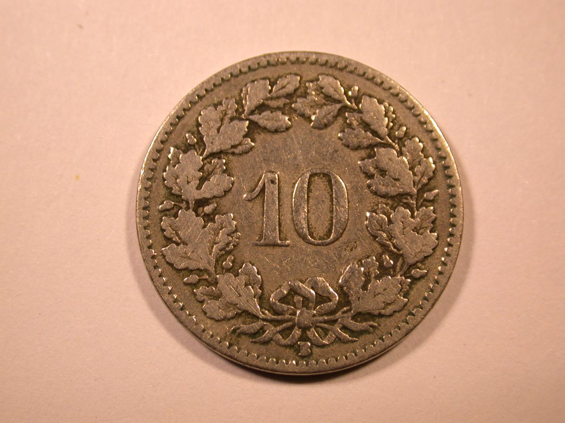 E26 Schweiz 10 Rappen 1903 in f.ss Originalbilder