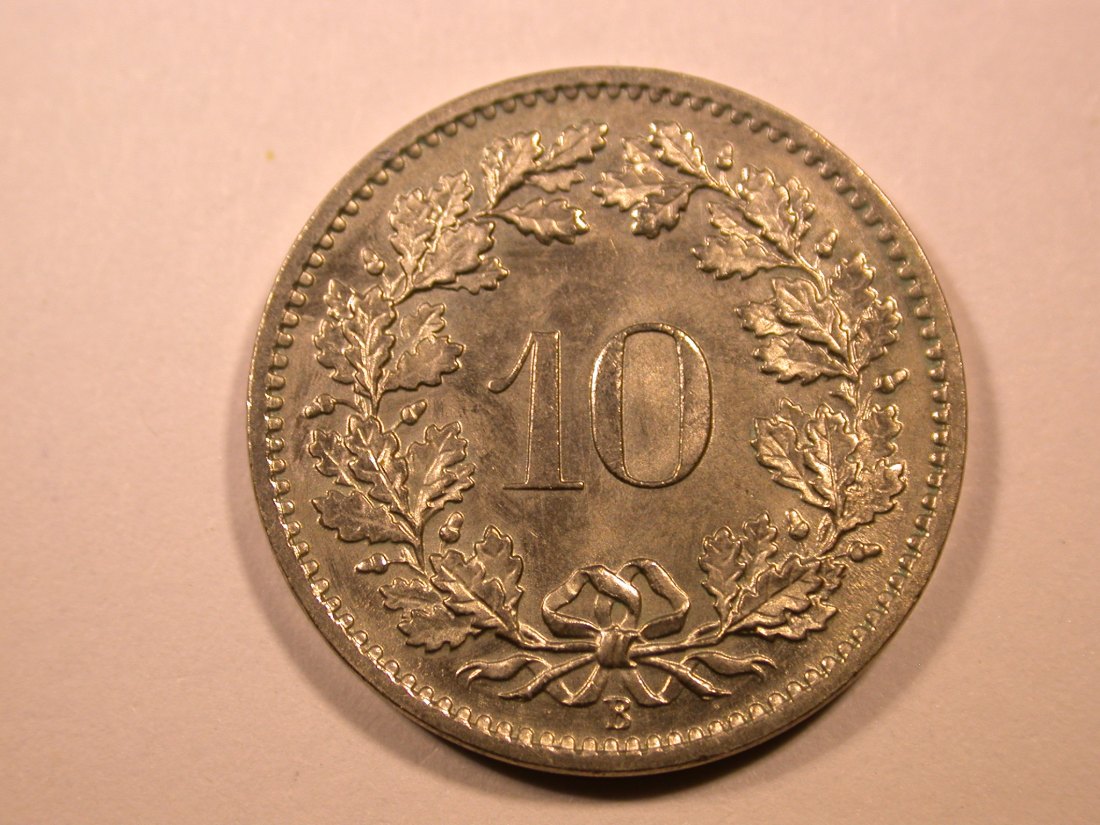 E26 Schweiz 10 Rappen 1969 in f.St Originalbilder