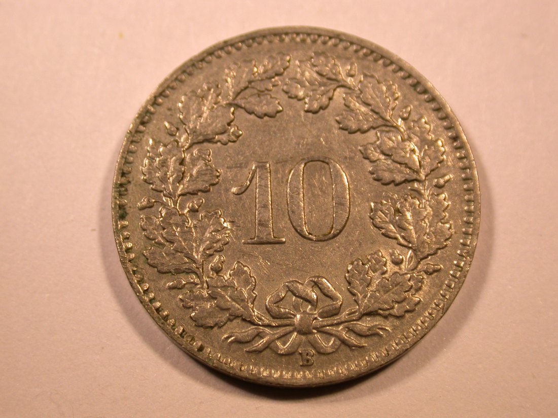E26 Schweiz 10 Rappen 1955 in ss+ Originalbilder