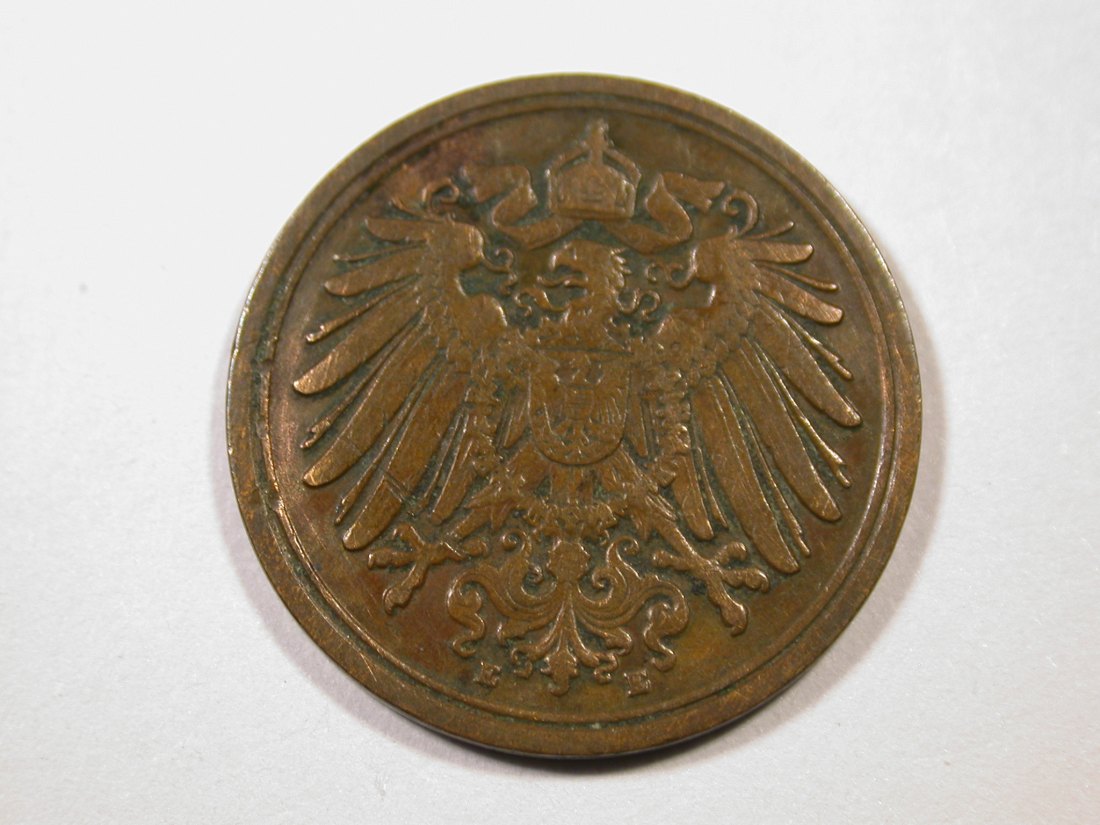  E26  KR  1 Pfennig 1898 E in ss   Originalbilder   