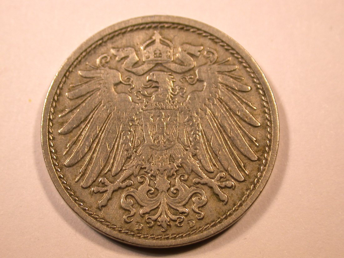  E26  KR  10 Pfennig 1910 D in ss   Originalbilder   