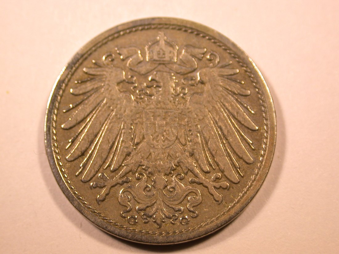  E26  KR  10 Pfennig 1910 G in ss, leicht geputzt   Originalbilder   