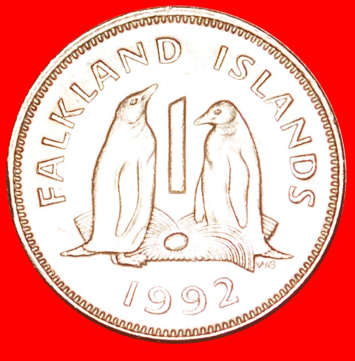  • PENGUINS: FALKLAND ISLANDS ★ 1 PENNY 1992! LOW START ★ NO RESERVE!   