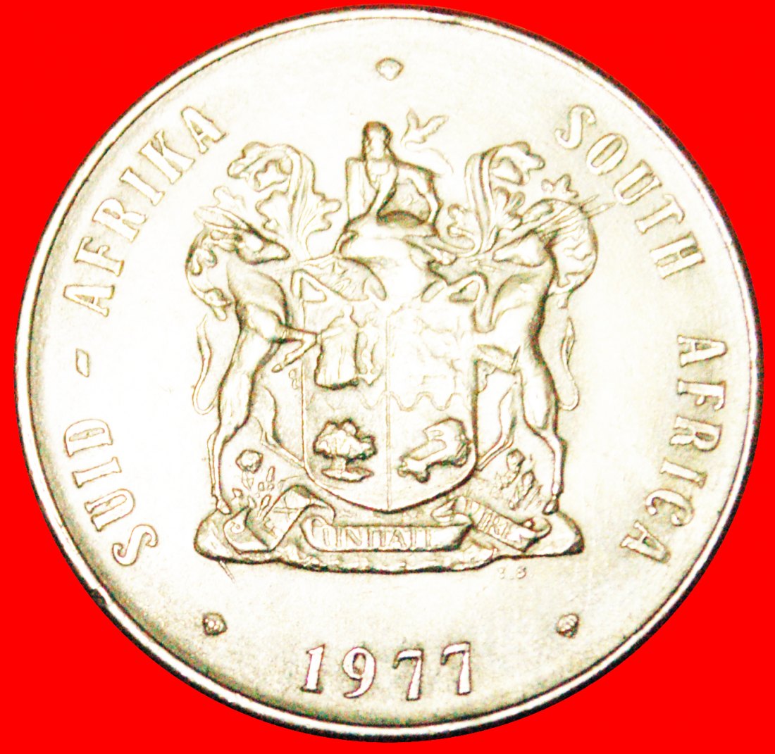  • SPRINGBOK: SOUTH AFRICA ★ 1 RAND 1977! LOW START ★ NO RESERVE!   